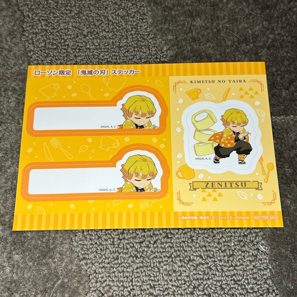 Demon Slayer / Kimetsu no Yaiba x Lawson Promo Sticker Sheets Japan Exclusive - Picture 7 of 9